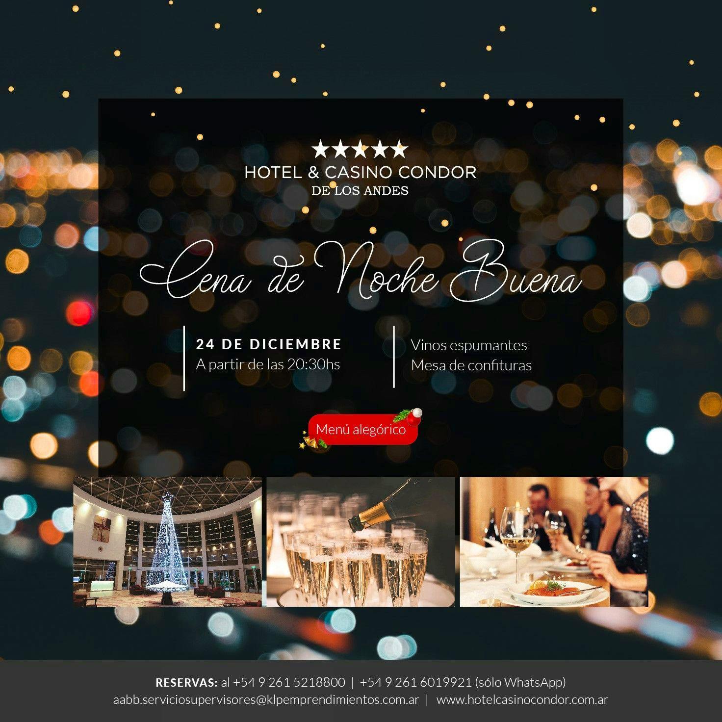 Noche Buena y Año Nuevo en Hotel Cóndor de Los Andes Noche Buena y Año Nuevo en Hotel Cóndor de Los Andes